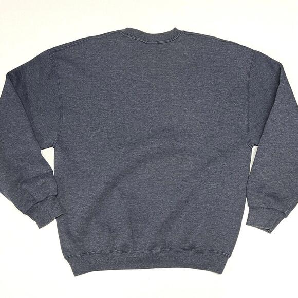 VTG Russell Athletic Sweatshirt Crewneck Blank Gray Blue Made In Mexico Sz L - Picture 8 of 8